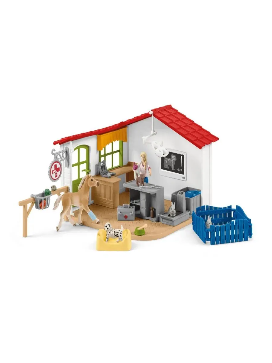 Игровой набор ветеринарная клиника с животными Schleich — изображение 5 из 9, мульти