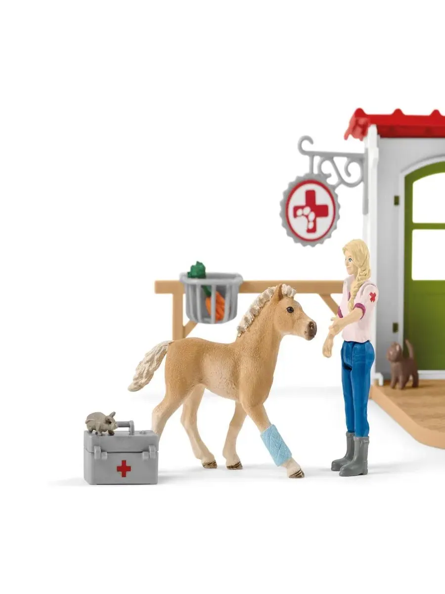 Игровой набор ветеринарная клиника с животными Schleich — изображение 7 из 9, мульти