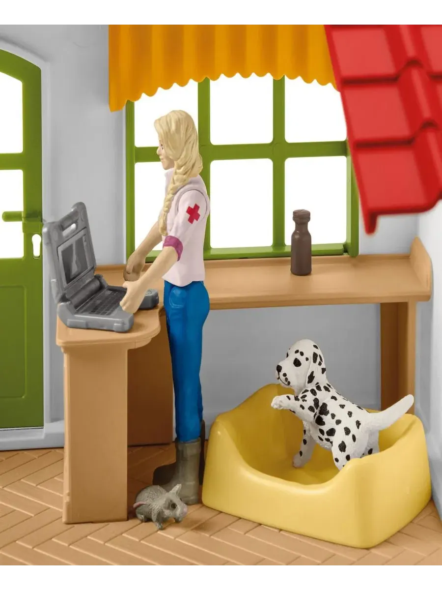 Игровой набор ветеринарная клиника с животными Schleich — изображение 8 из 9, мульти