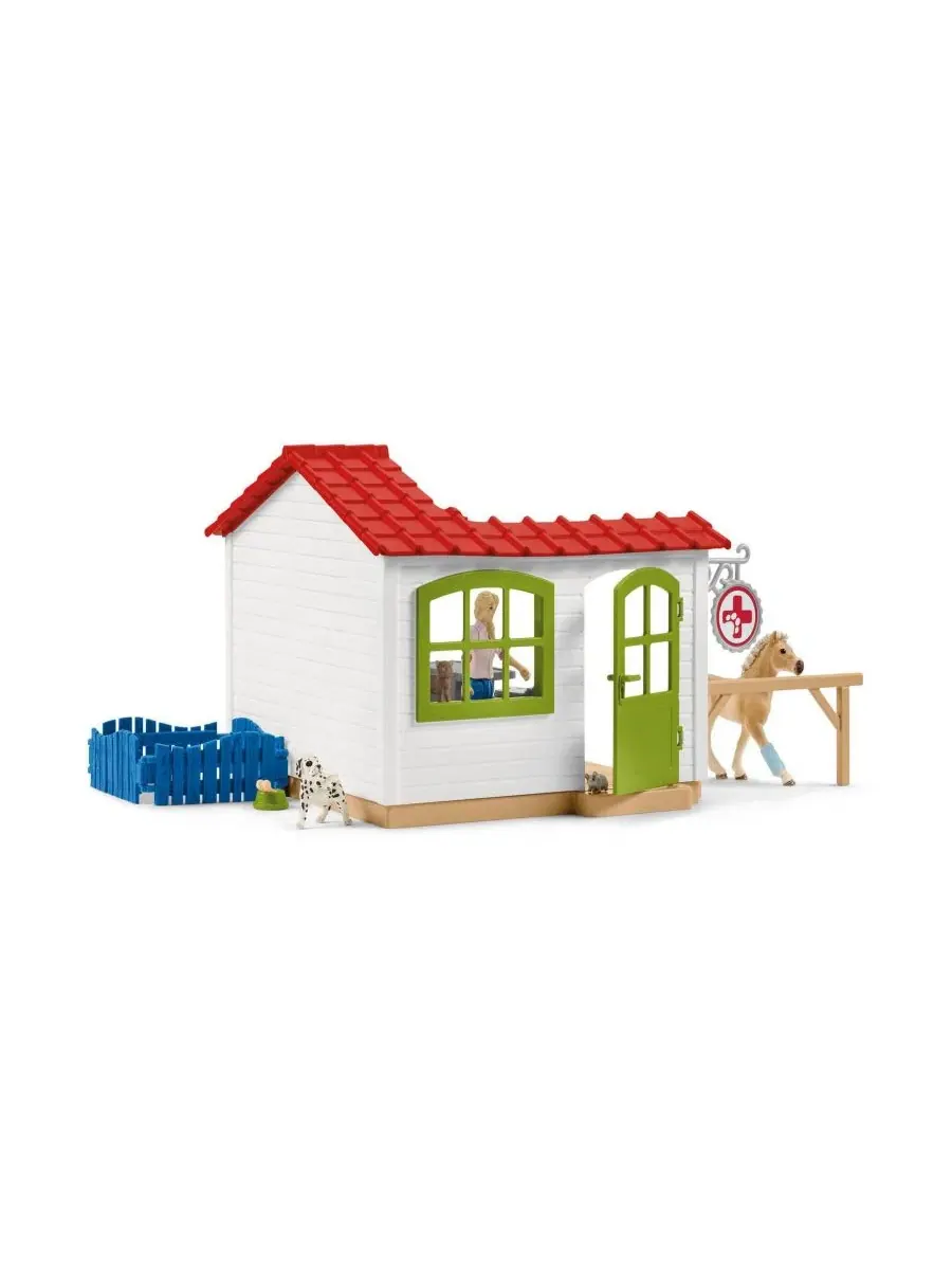 Игровой набор ветеринарная клиника с животными Schleich — изображение 9 из 9, мульти