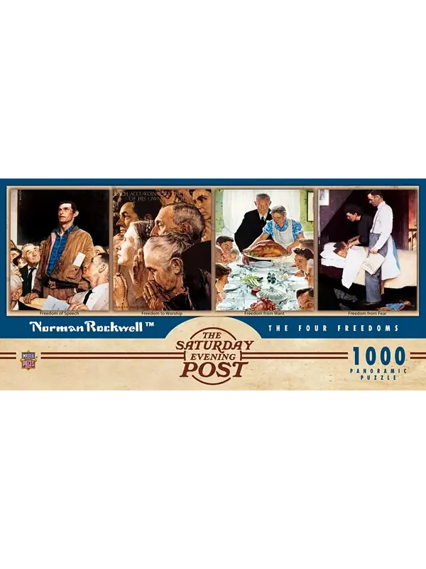 Пазл «Шедевры» из 1000 деталей — четыре свободы для взрослых Masterpieces Puzzles