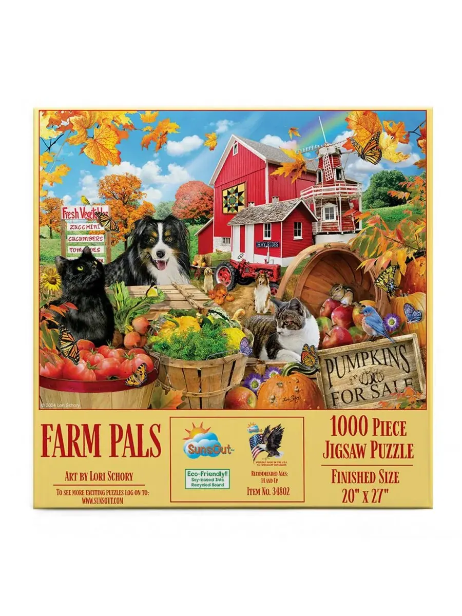 Пазл Farm Pals 1000 элементов SunsOut — изображение 3 из 5, нет цвета