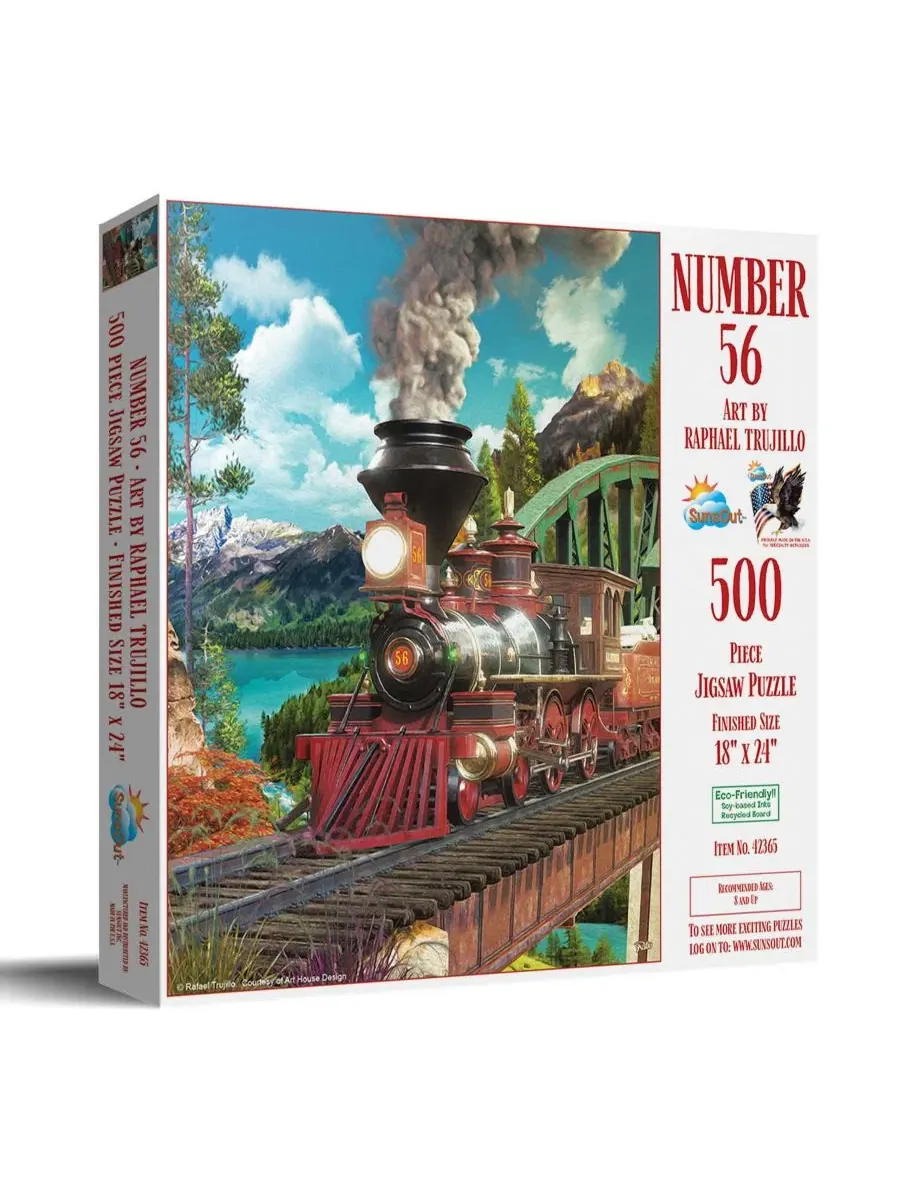 Пазл № 56, 500 деталей, для взрослых Sunsout