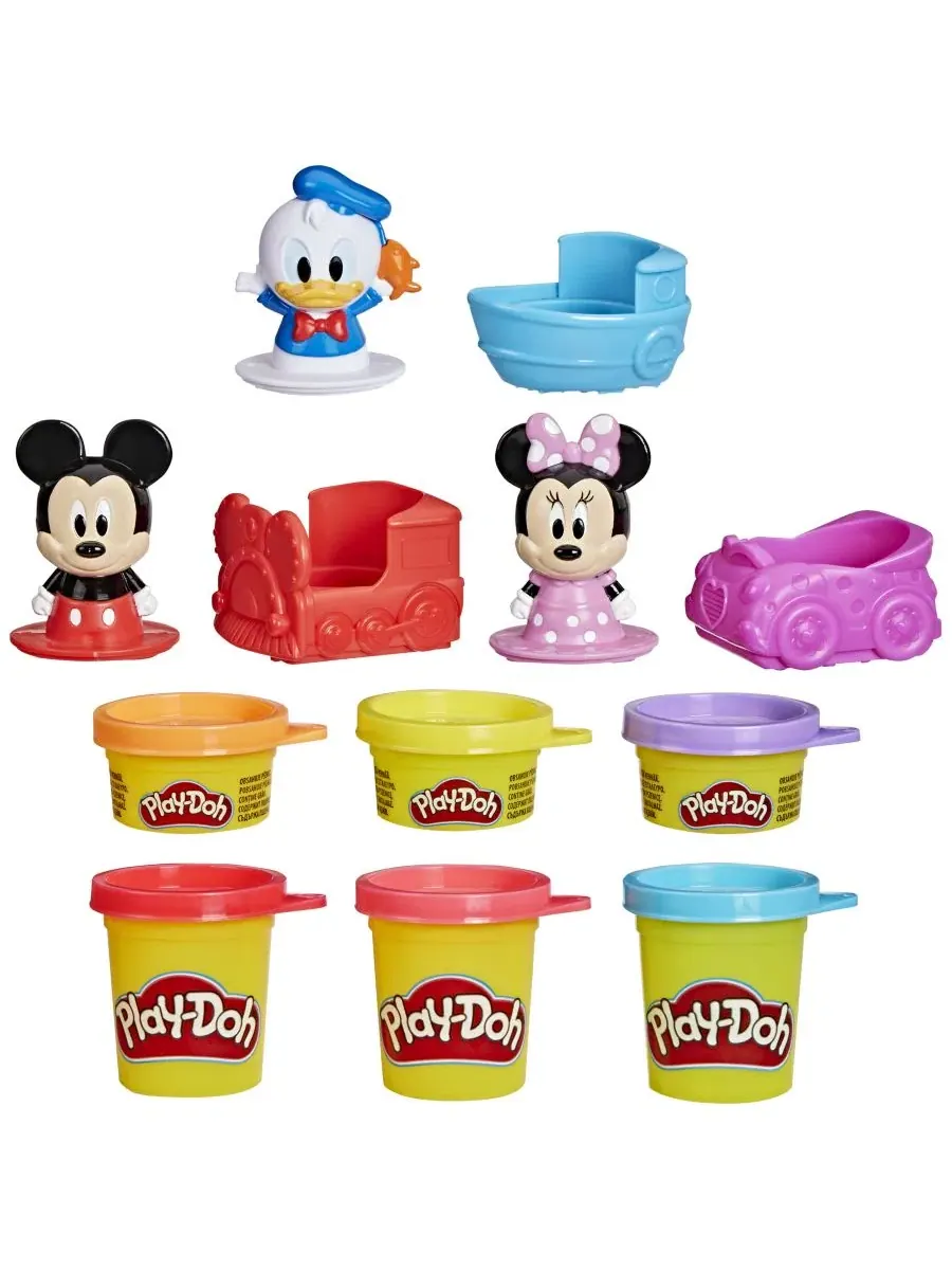 Набор для лепки с игрушками Disney Junior Mickey and Mouse Stamp and Go Megapack Play-Doh — изображение 2 из 11, нет цвета