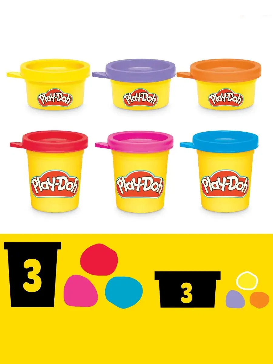 Набор для лепки с игрушками Disney Junior Mickey and Mouse Stamp and Go Megapack Play-Doh — изображение 3 из 11, нет цвета