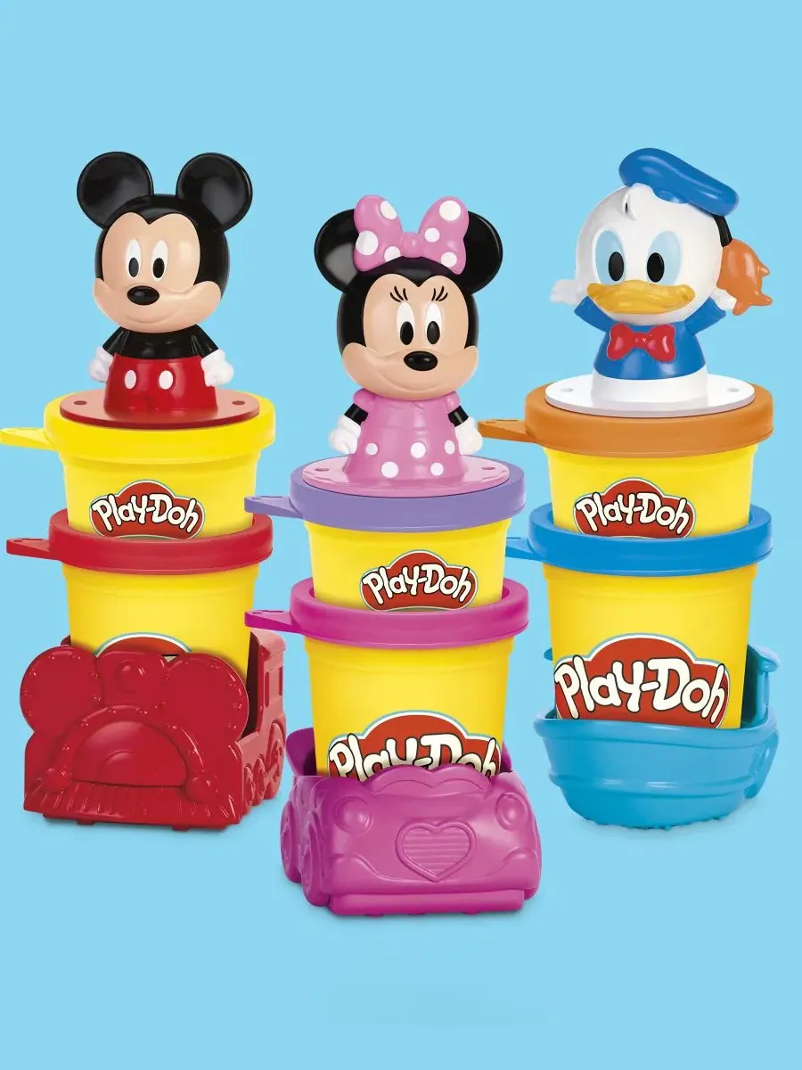 Набор для лепки с игрушками Disney Junior Mickey and Mouse Stamp and Go Megapack Play-Doh — изображение 4 из 11, нет цвета