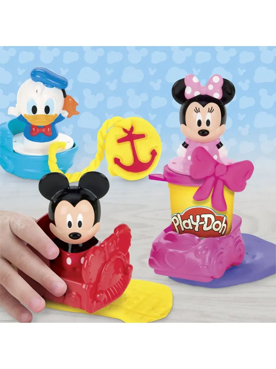 Набор для лепки с игрушками Disney Junior Mickey and Mouse Stamp and Go Megapack Play-Doh — изображение 6 из 11, нет цвета