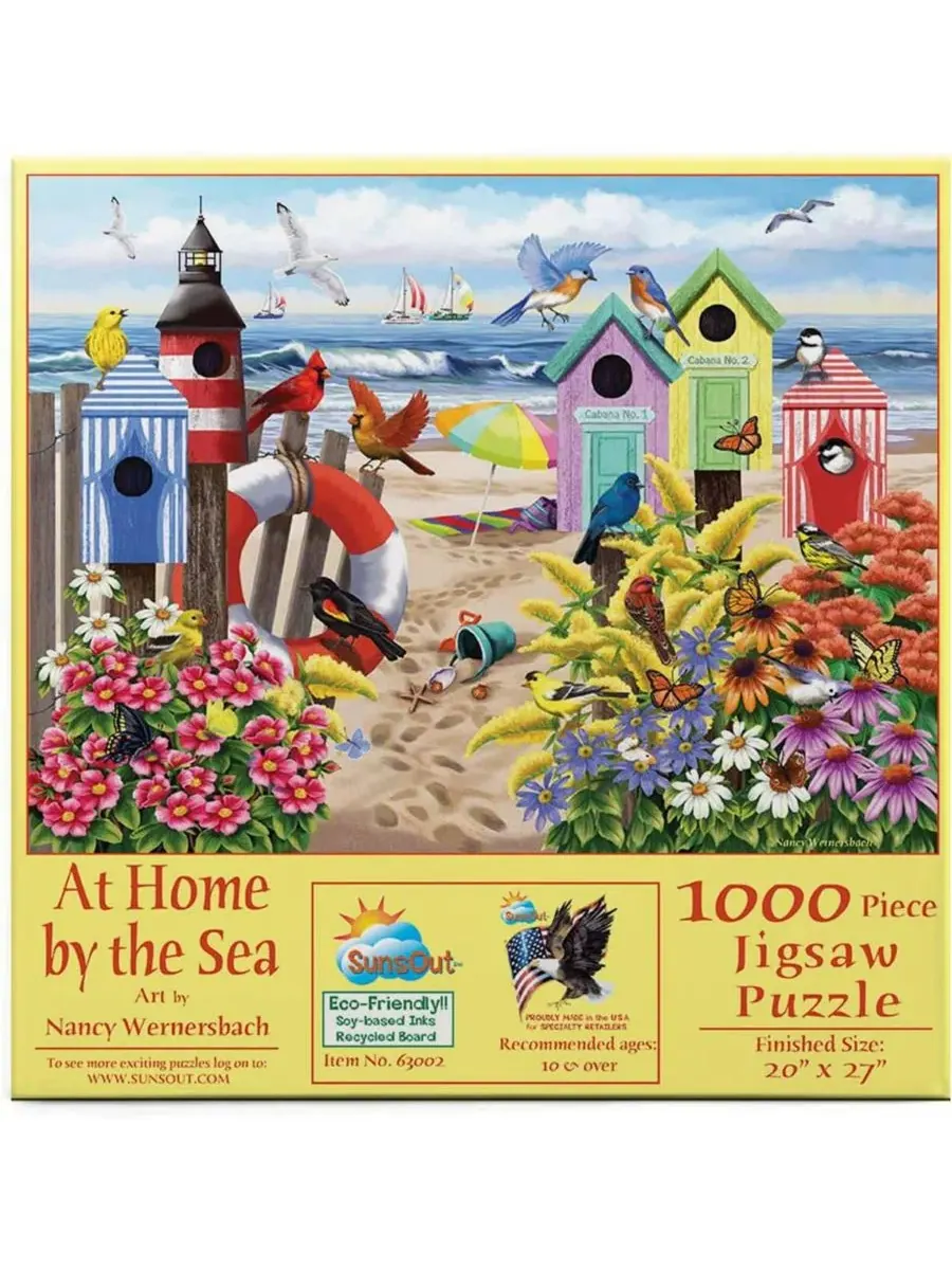 Пазл 1000 элементов At Home by the Sea, 51x69 см SunsOut — изображение 2 из 5, нет цвета