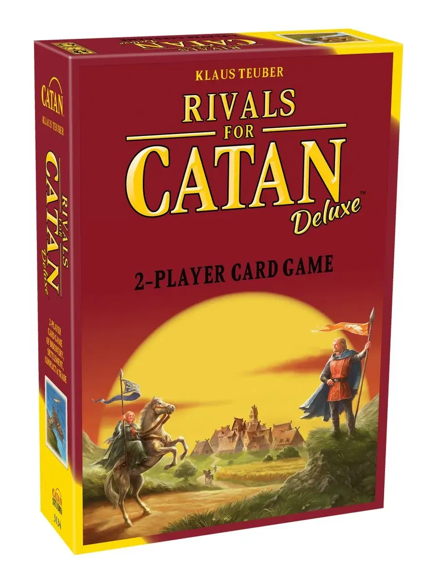 Настольная карточная игра Rivals for Catan Deluxe, 198 предметов Catan