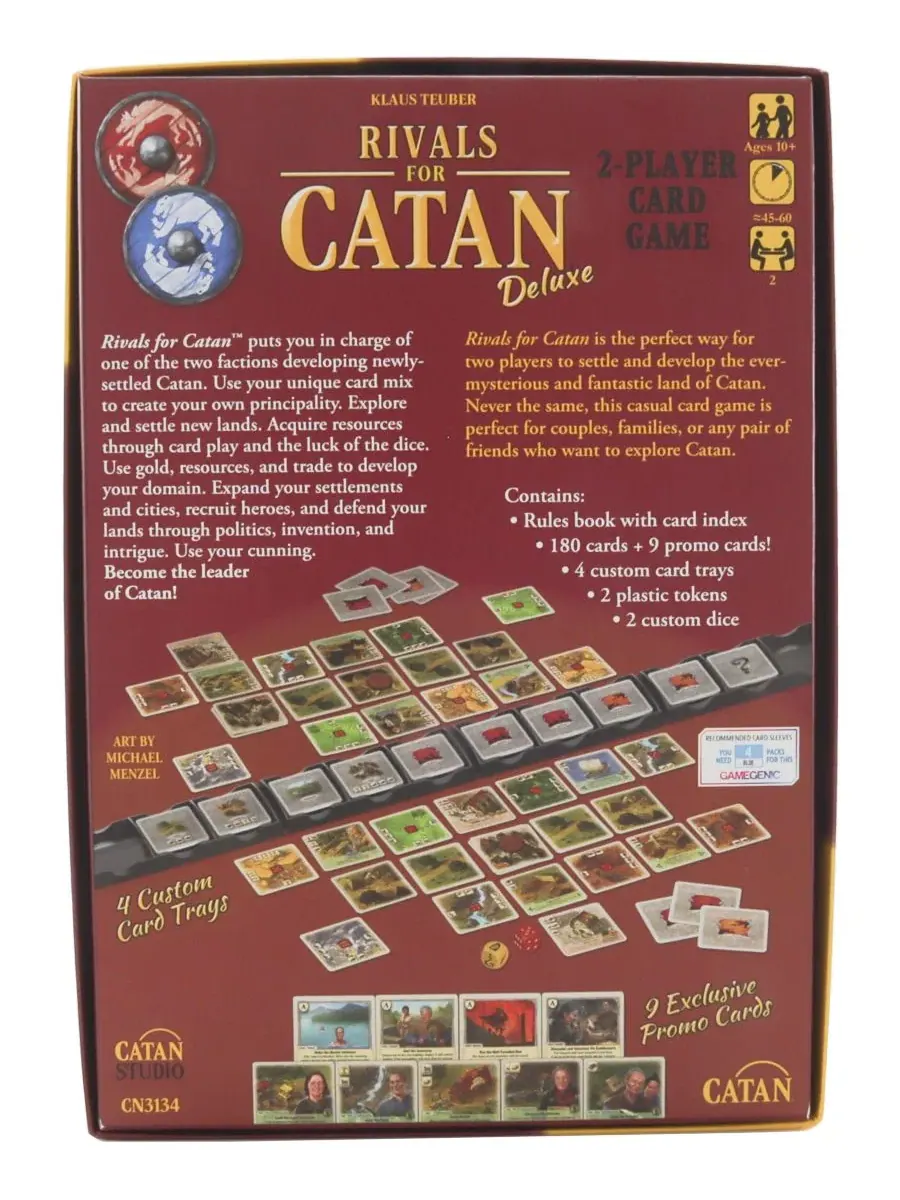 Настольная карточная игра Rivals for Catan Deluxe, 198 предметов Catan — изображение 2 из 6, мульти