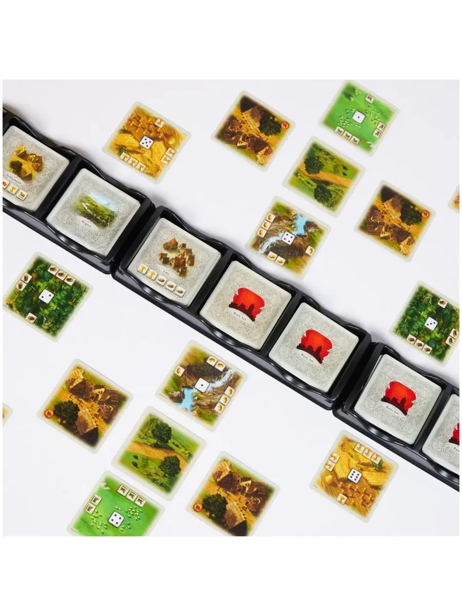 Настольная карточная игра Rivals for Catan Deluxe, 198 предметов Catan — изображение 6 из 6, мульти