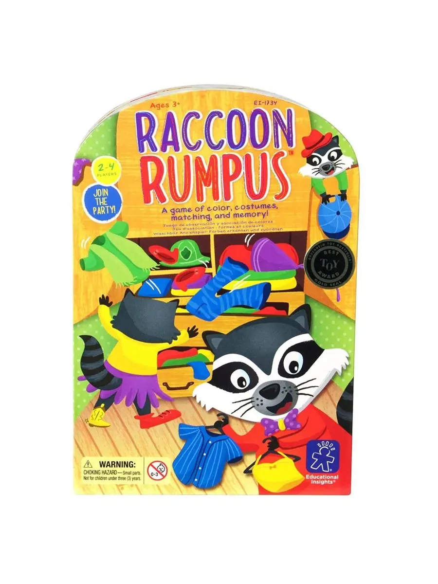 Настольная игра Raccoon Rumpus Educational Insights — изображение 16 из 16, нет цвета