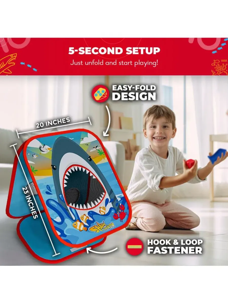 Настольная игра-бросание мешочков Shark Frenzy 2-в-1 SWOOC — изображение 3 из 6, синий