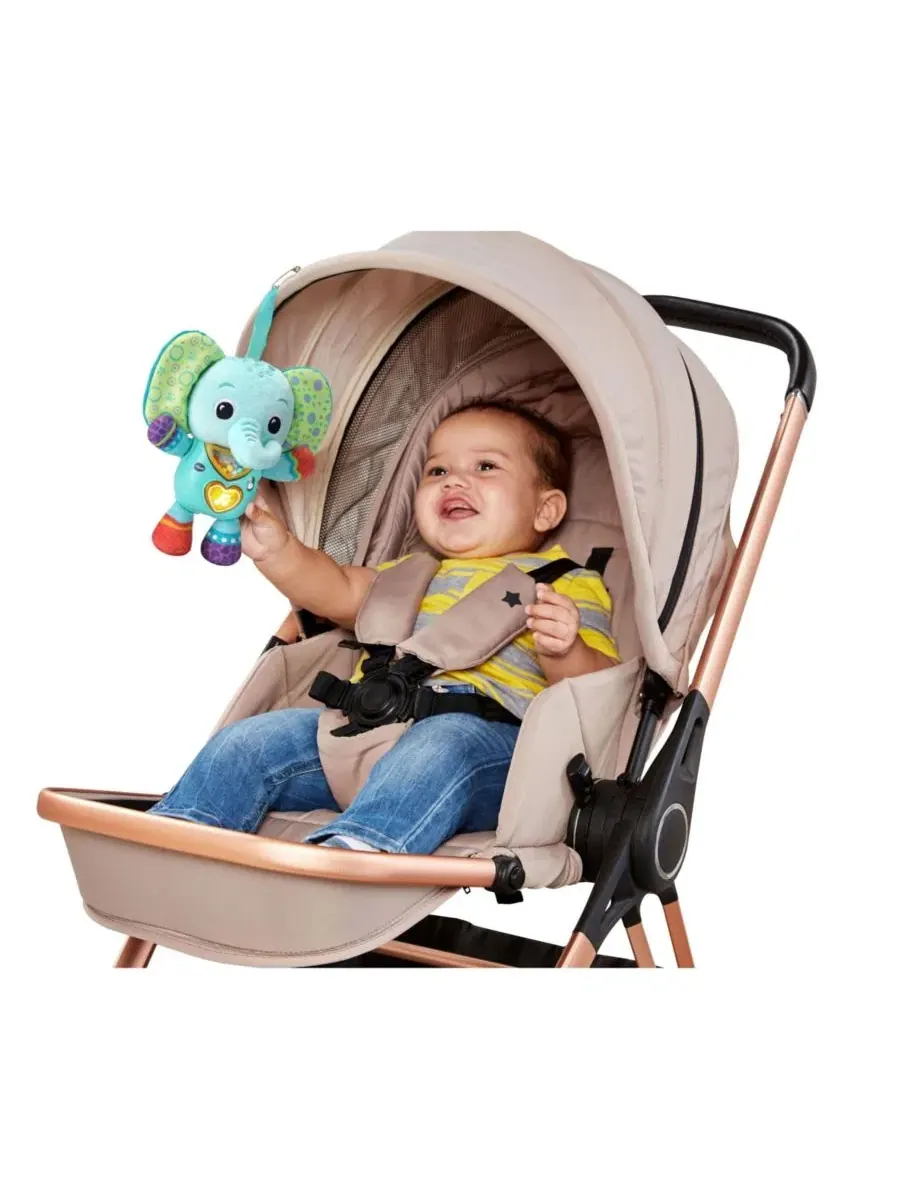 Мягкая игрушка с музыкальным модулем Cuddle and Sing Elephant VTech — изображение 3 из 4, мульти