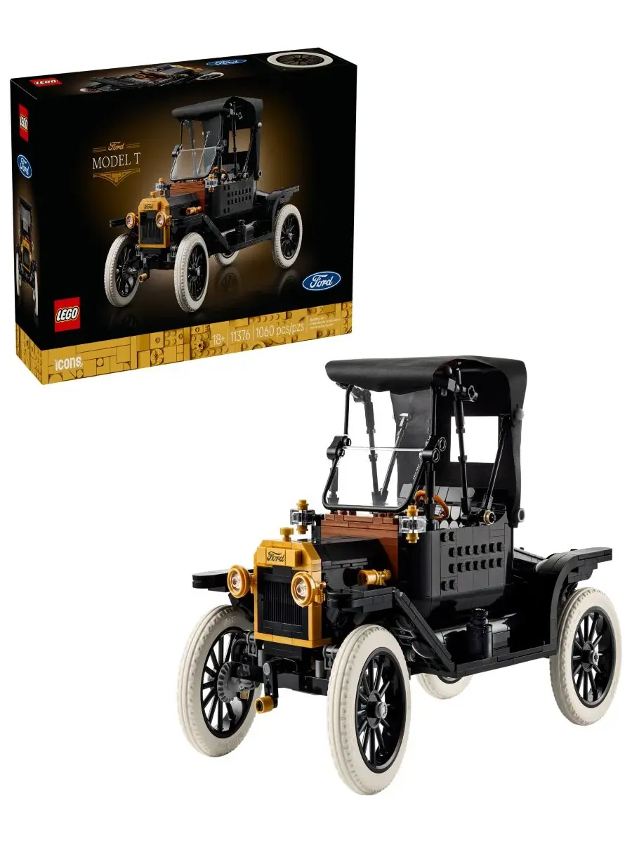Набор для сборки модели винтажного автомобиля Ford Model T от Icons, 11376 Lego