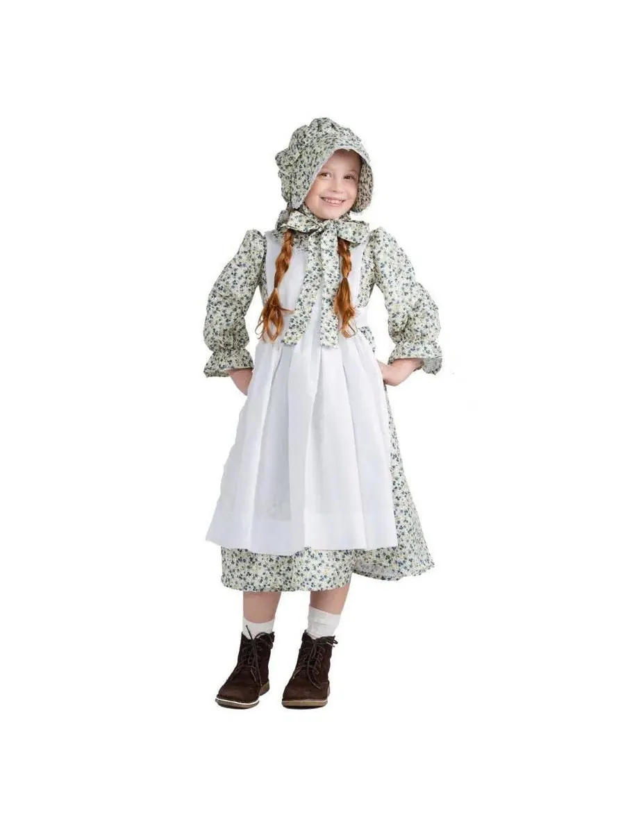 Детский костюм пионера: платье, фартук и чепчик Dress Up America
