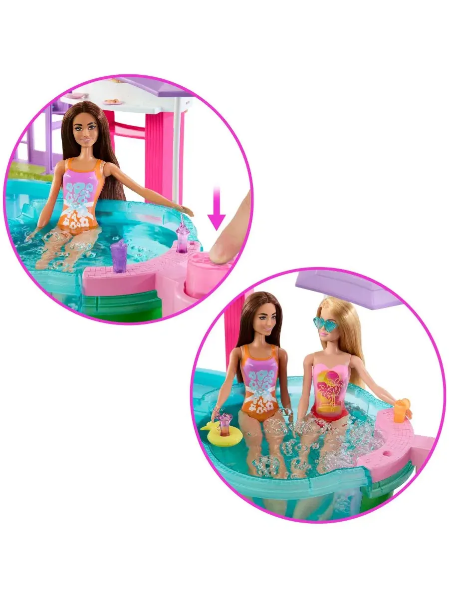 Игровой набор с бассейном и горкой Barbie Dream Pool — изображение 5 из 6, мульти