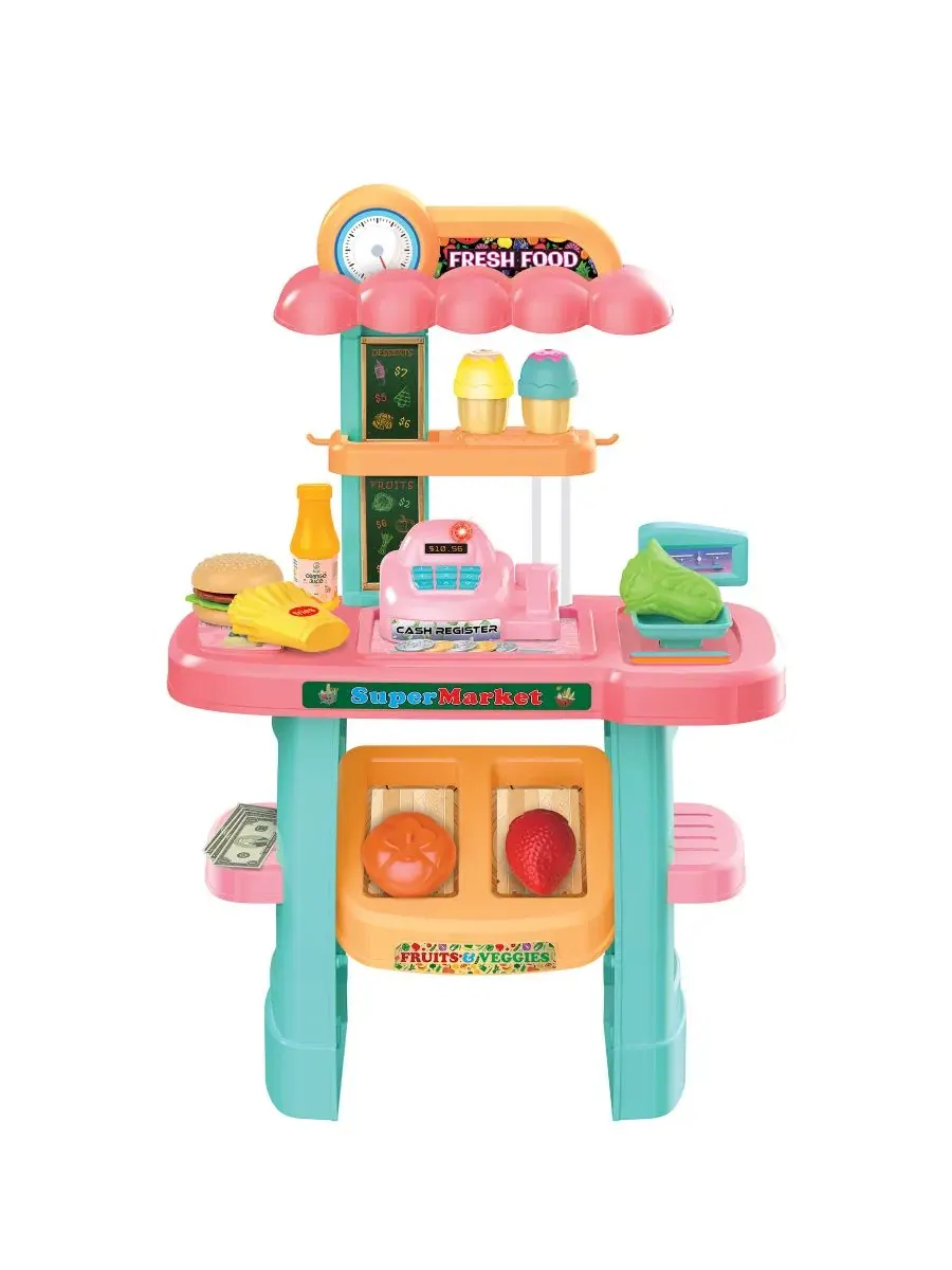 Детский игровой набор продуктового магазина My Market Stand, 33 предмета World Tech Toys