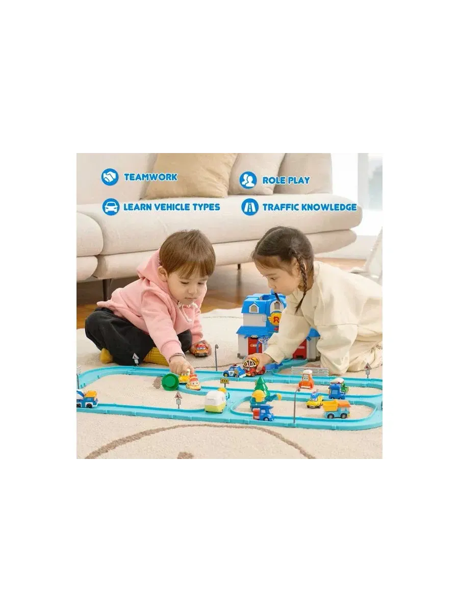 Набор игрушечных машинок с персонажами Droney, Sandy, Keaton Robocar Poli — изображение 10 из 11, нет цвета