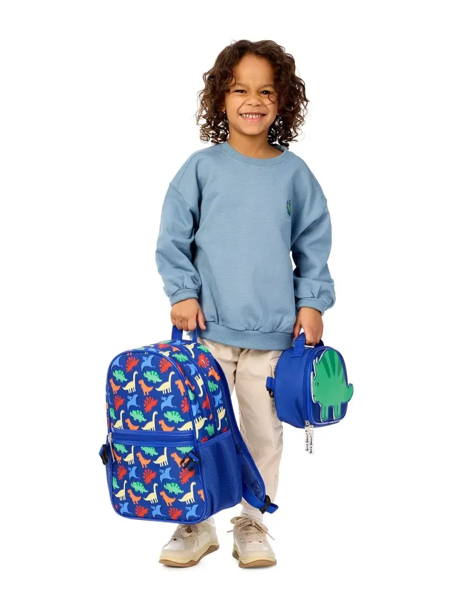 Детский рюкзак с ланч-боксом Dinosaur Preschool Backpack Biz & Bean — изображение 7 из 8