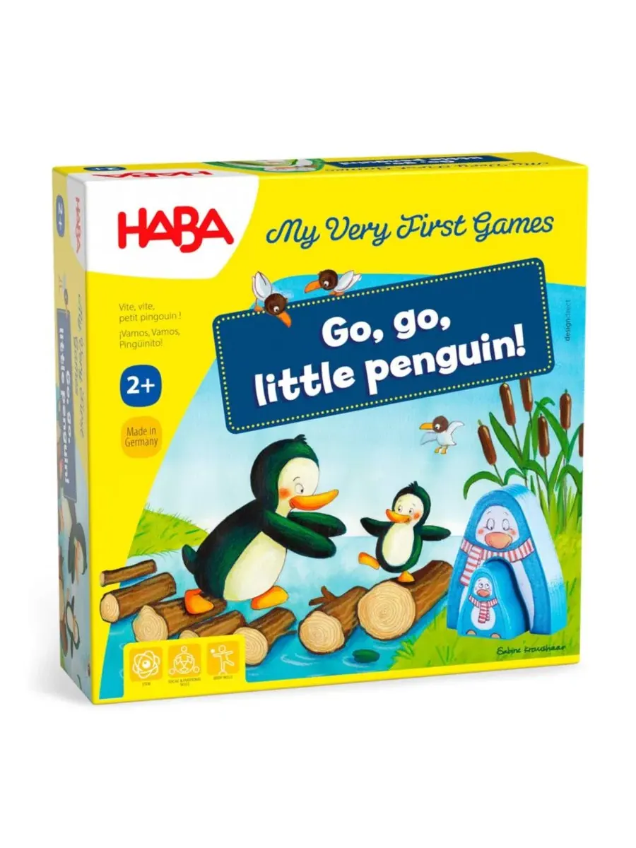 Настольная игра для малышей Go, Go, Little Penguin! Haba, Mutli