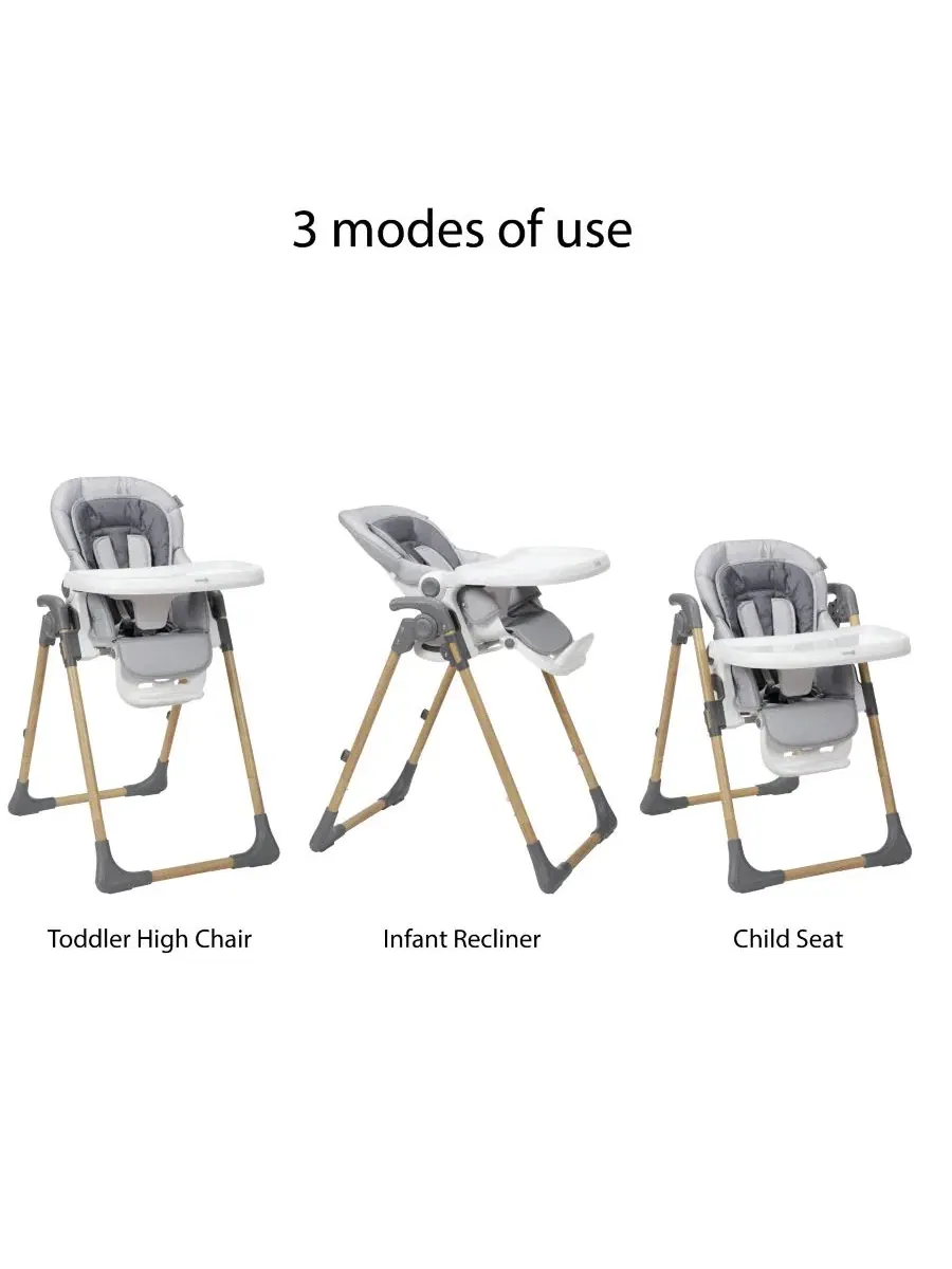 Детский стульчик для кормления Baby 3-в-1 Grow and Go Plus Safety 1St — изображение 3 из 7