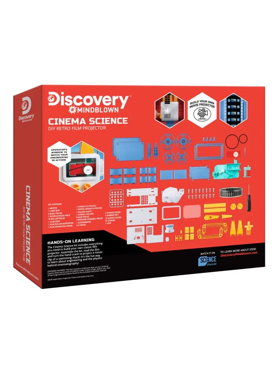 Самодельный кинопроектор Cinema Science из 83 деталей в стиле ретро Discovery — изображение 4 из 4