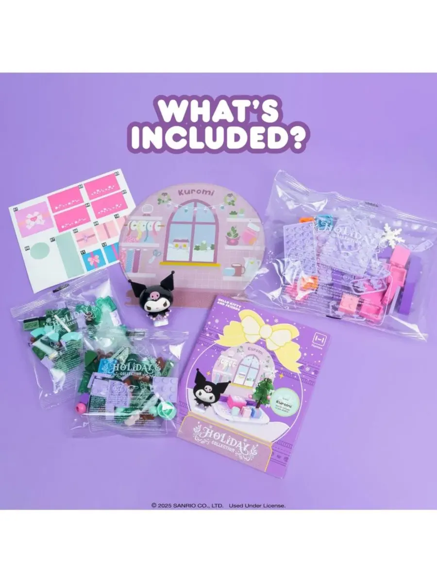 Набор конструктора Sanrio Hello Kitty and Friends из праздничной коллекции - милый подарок для — изображение 4 из 7