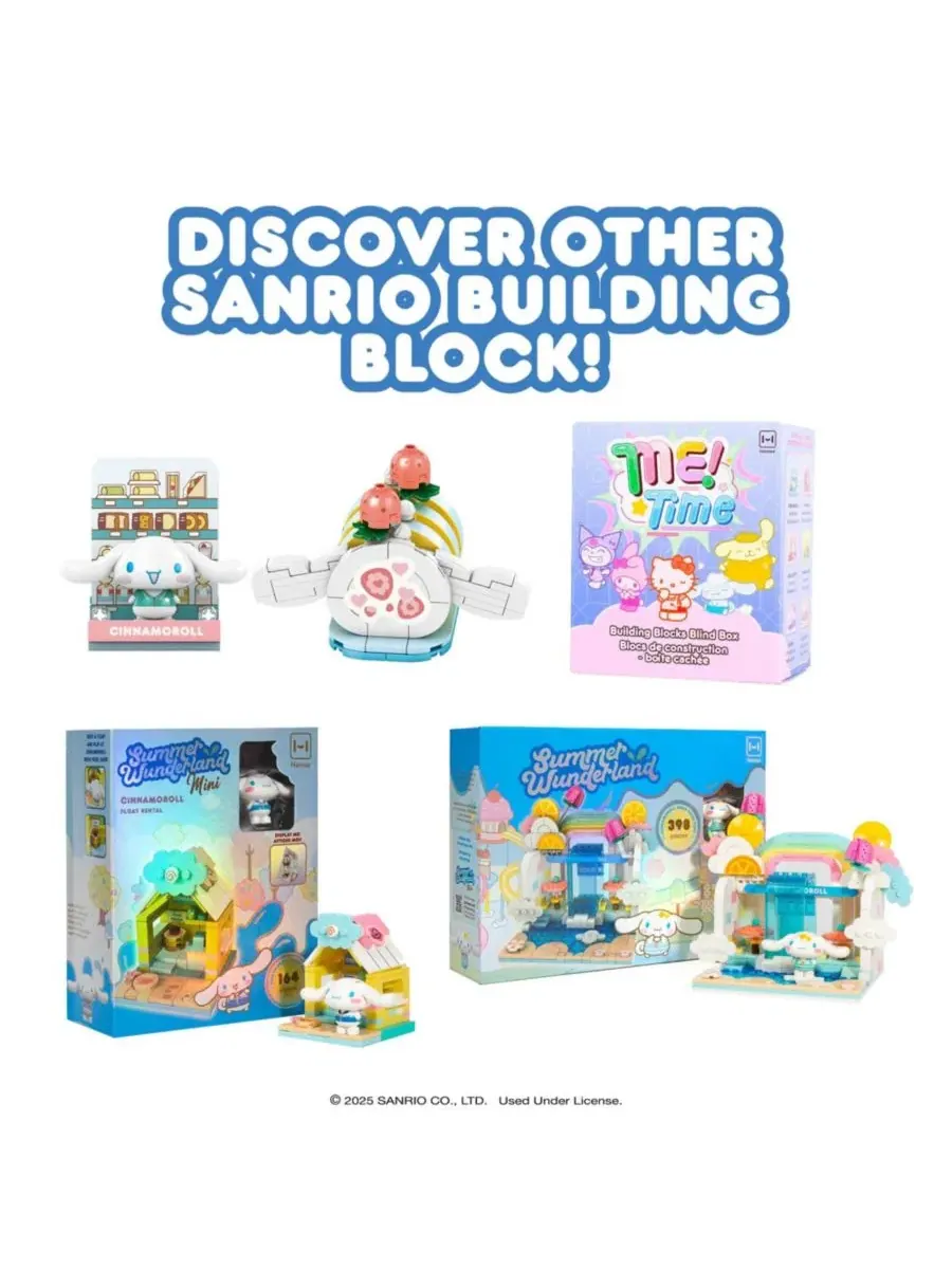Набор конструктора Sanrio Hello Kitty and Friends из праздничной коллекции - милый подарок для — изображение 7 из 7