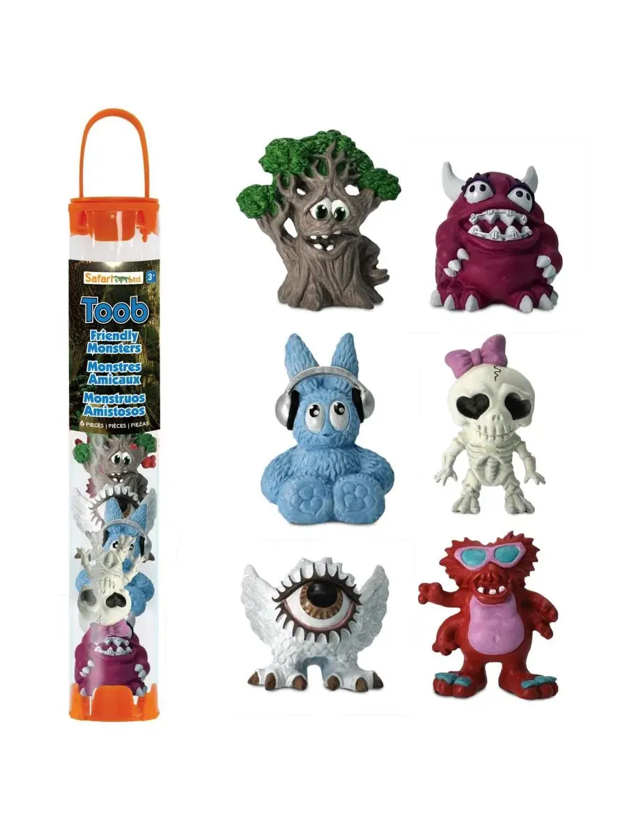 Набор из 6 фигурок монстров Friendly Monsters Safari Ltd