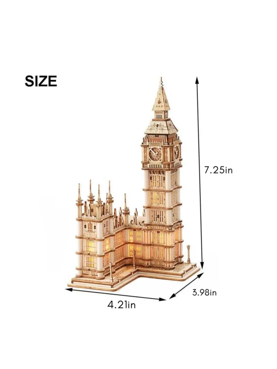 3D-пазл Big Ben, 220 деталей Flash Popup, Open Miscellaneous — изображение 2 из 2