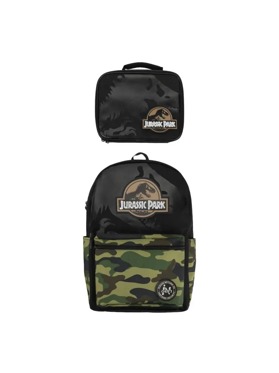 Набор INGEN Camo: рюкзак и сумка для обеда (43 см) Jurassic Park, Jurassic Park Ingen