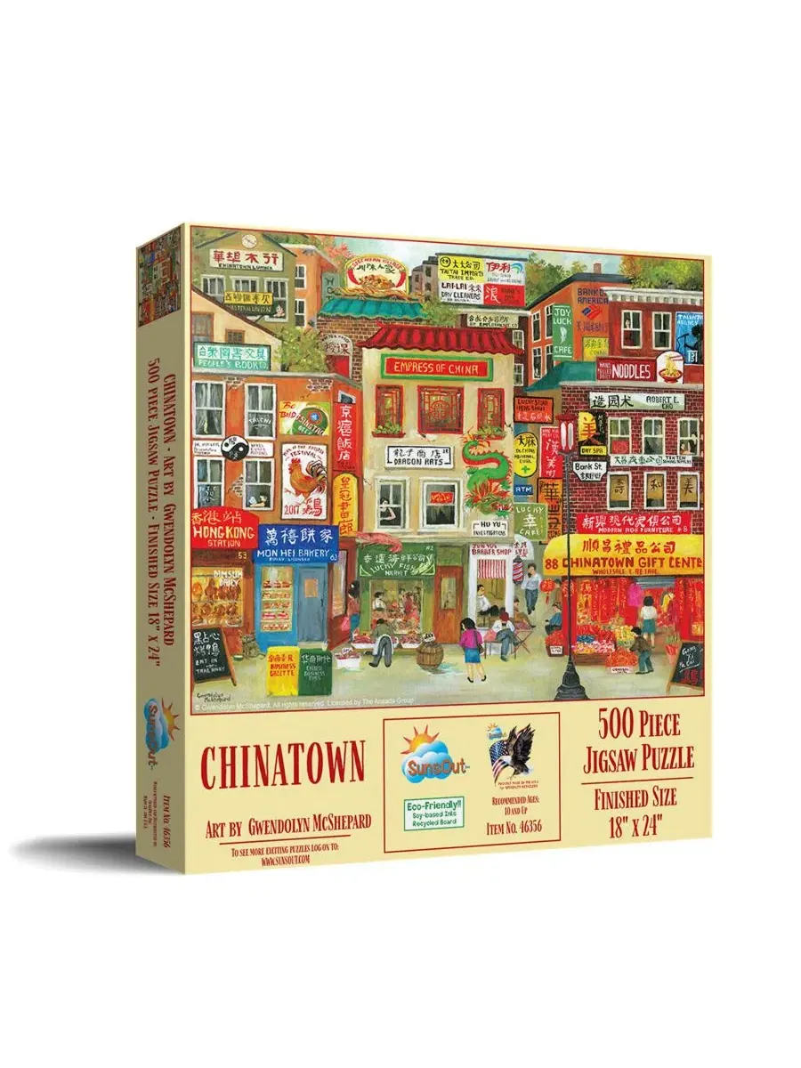 Пазл 500 деталей Chinatown SunsOut, 45x61 см