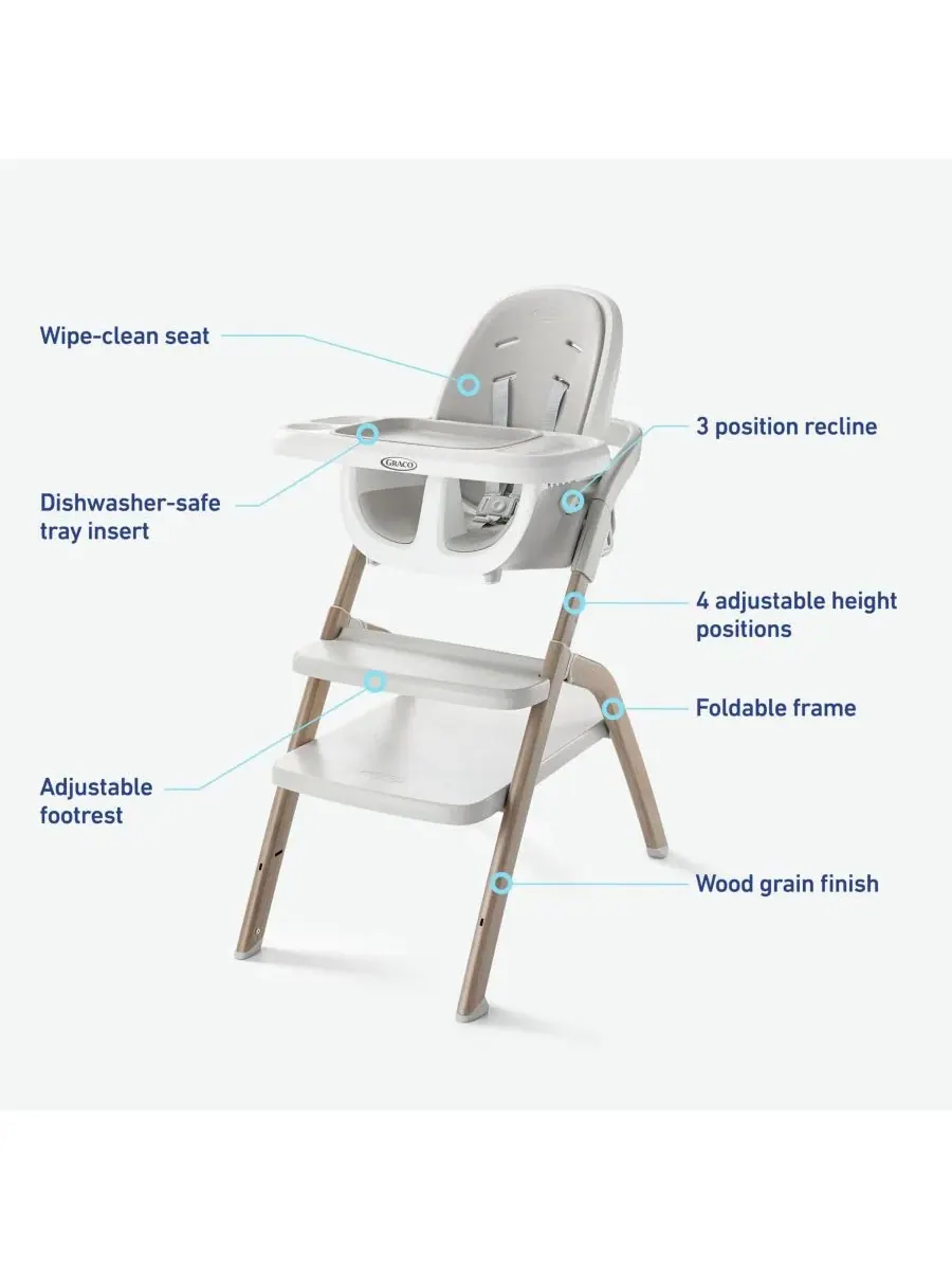 Детский стульчик для кормления Baby EveryStep Slim 6-в-1 Graco — изображение 2 из 6