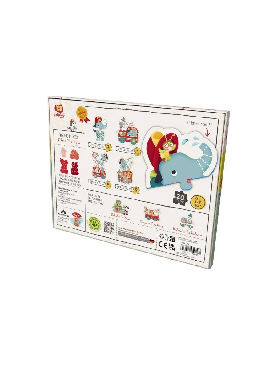 Головоломка с фигуркой слона Лоло, участвующего в пожаре Bababoo And Friends — изображение 4 из 4