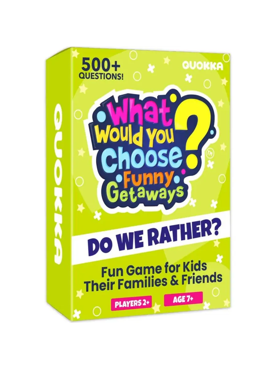 Настольная игра Что бы ты выбрал, 500+ вопросов, для детей 5+ Quokka, Funny Getaways — изображение 1 из 6