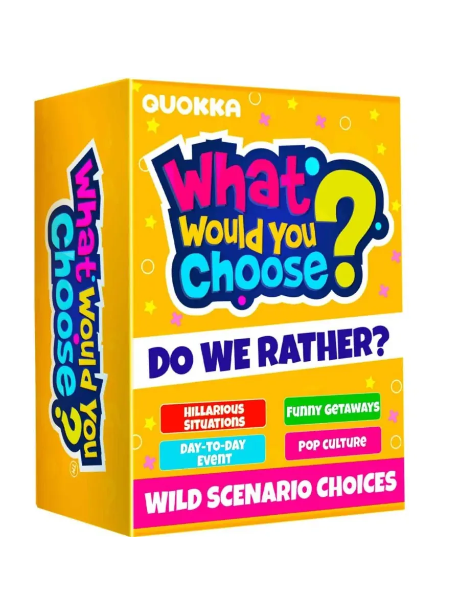 Настольная игра с 500 вопросами What Would You Choose Quokka, Hilarious Situations Set Of 4