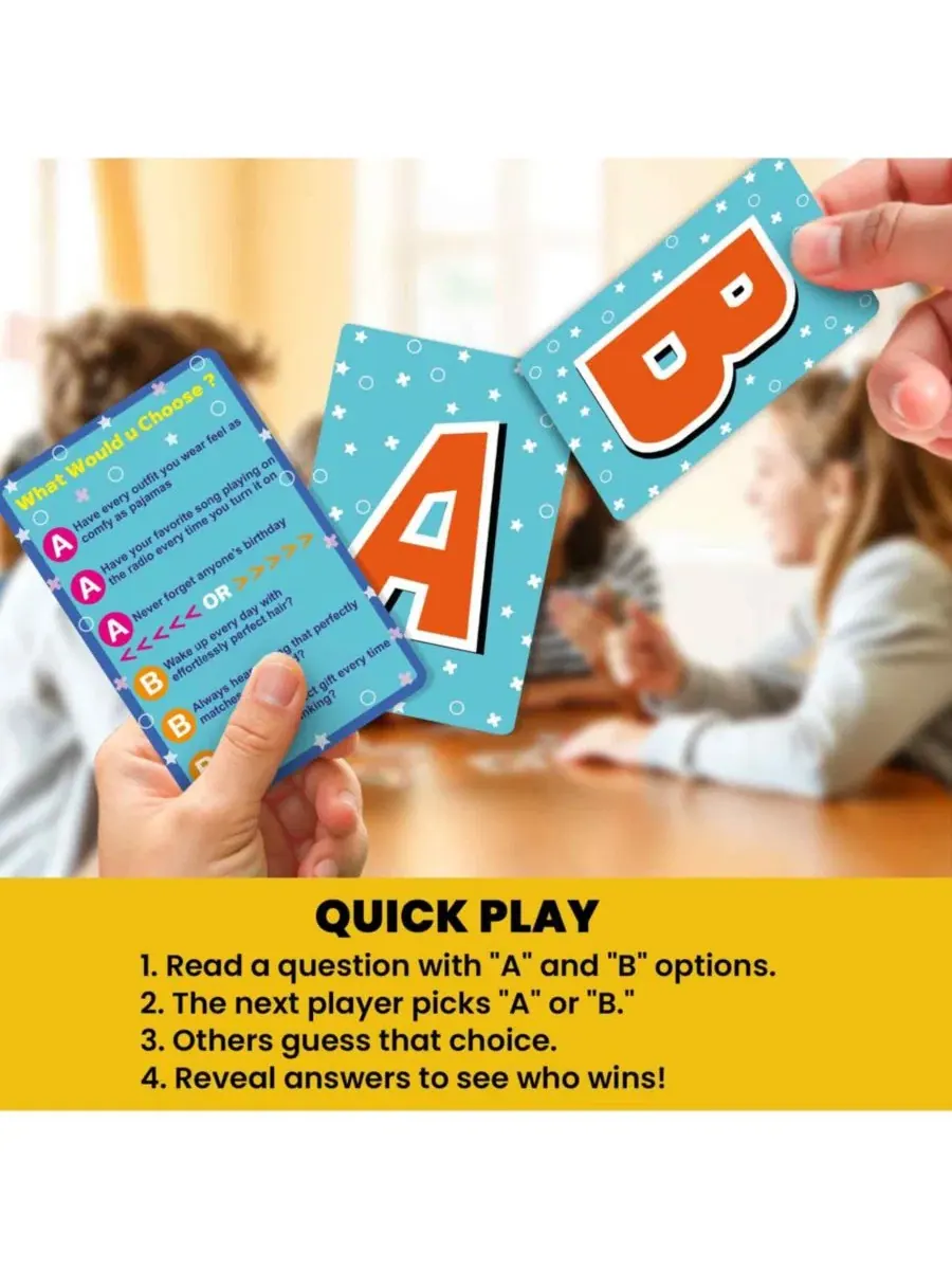 Настольная игра с 500 вопросами What Would You Choose Quokka, Hilarious Situations Set Of 4 — изображение 3 из 6
