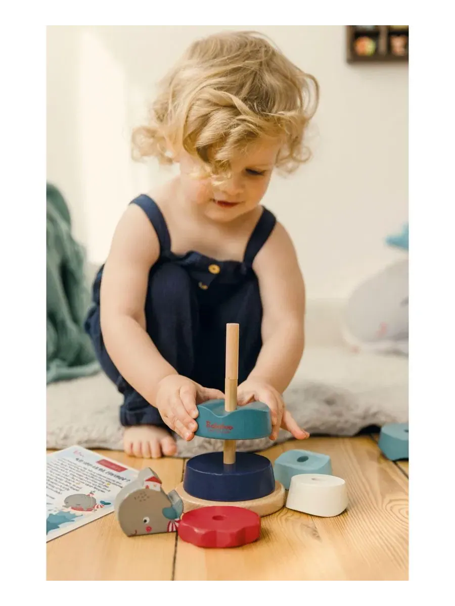 Сортер-пирамидка Wilma Whale Stacking Toy Bababoo and friends, Open Miscellaneous — изображение 3 из 7