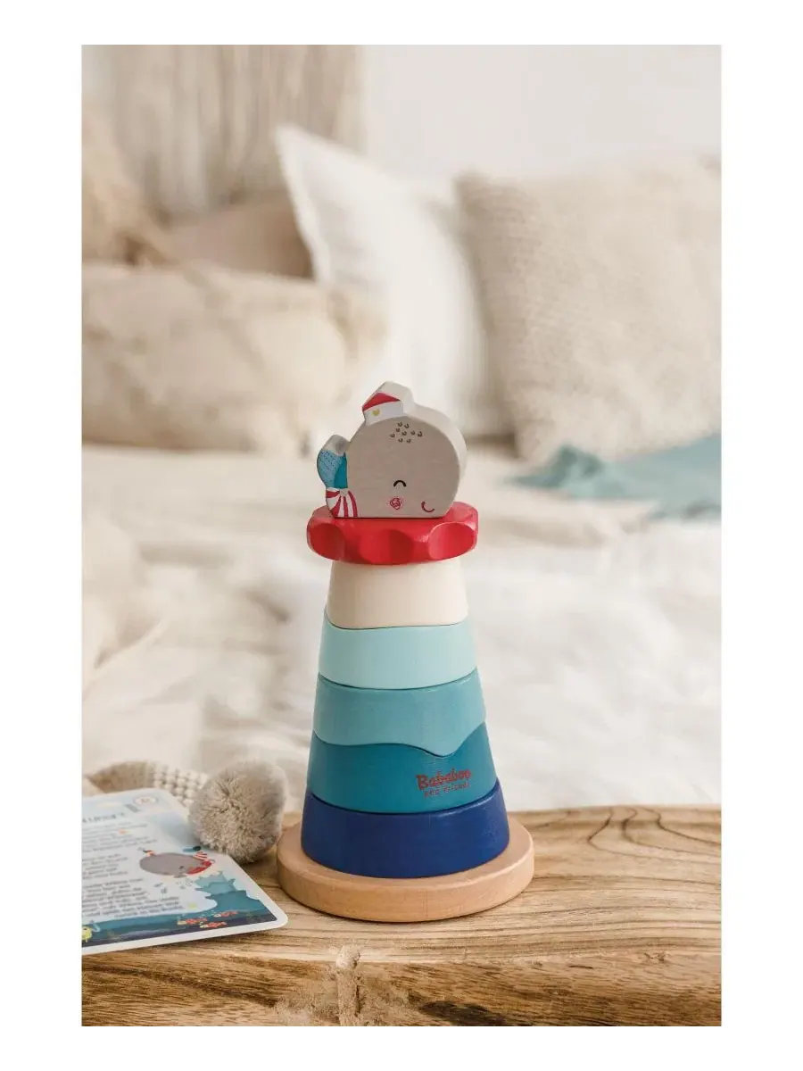 Сортер-пирамидка Wilma Whale Stacking Toy Bababoo and friends, Open Miscellaneous — изображение 7 из 7