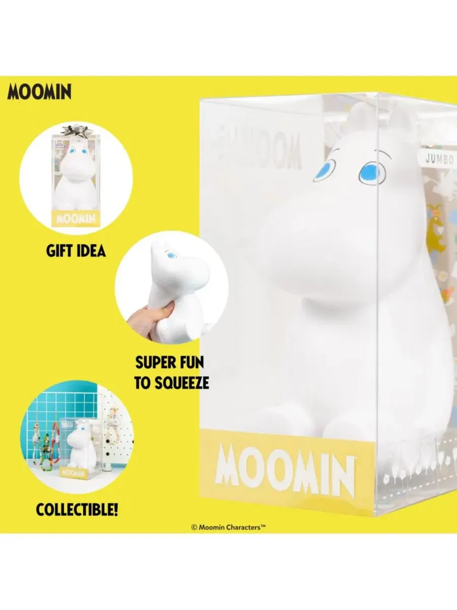 Мягкая игрушка-антистресс Jumbo Squishy Moomintroll Hamee, Moomintroll — изображение 3 из 6
