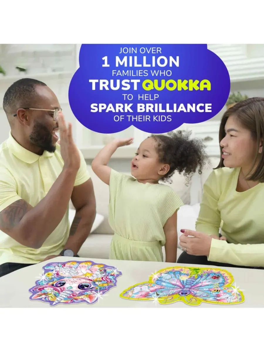 Набор пазлов Shimmer Puzzles для детей - 4 штуки: дракон, ракета, пожарная машина и динозавр — изображение 6 из 8