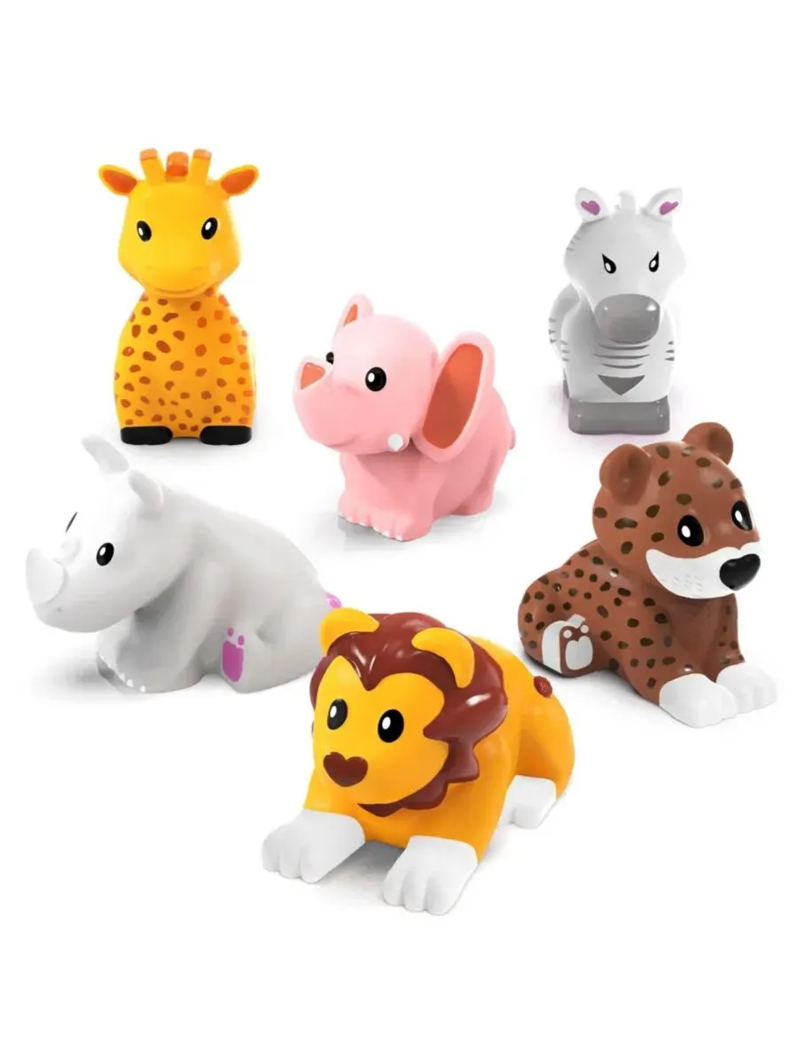Набор игрушек для ванной «Savanna» из 6 фигурок животных, бренд GNUADZ, Savanna