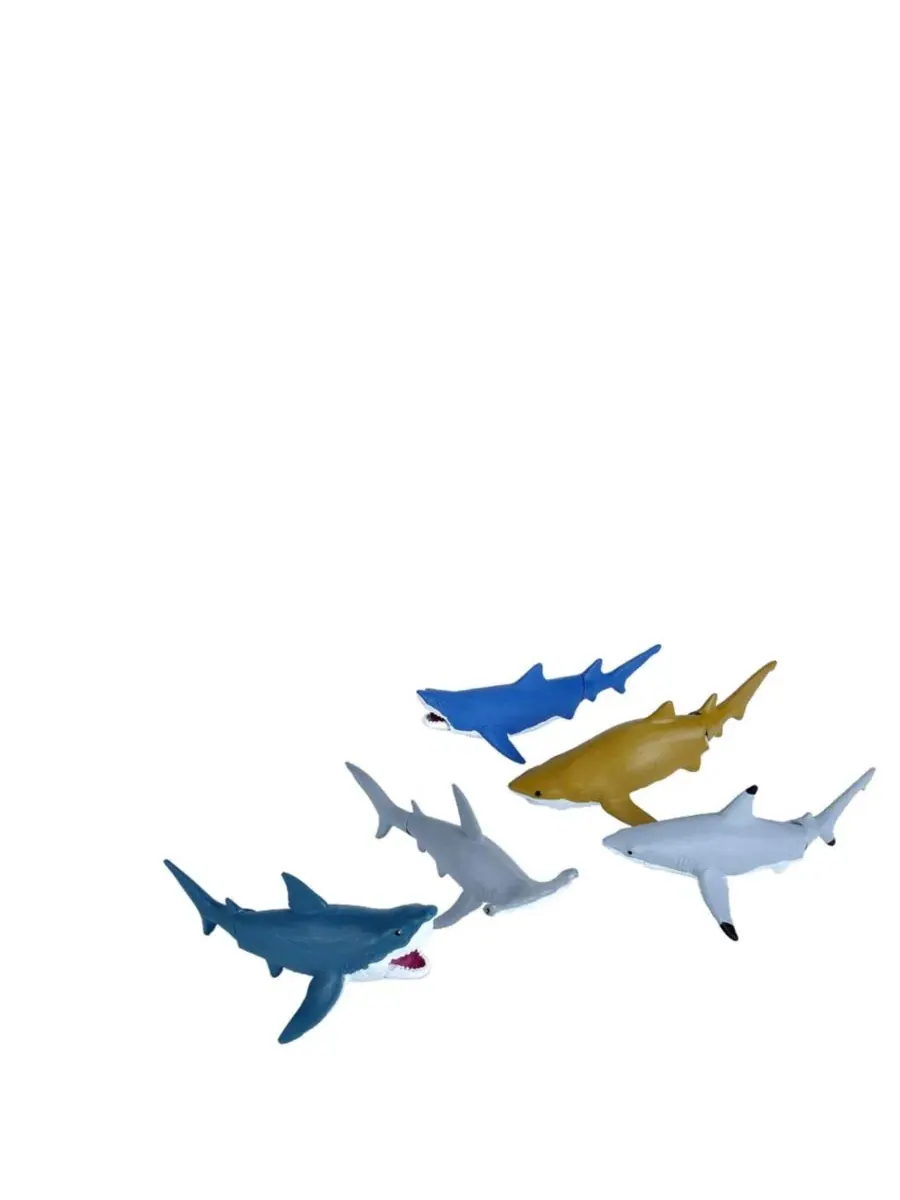 Набор фигурок акул Moveable Box Set Shark, 5 предметов Wild Republic, Open Miscellaneous — изображение 2 из 2