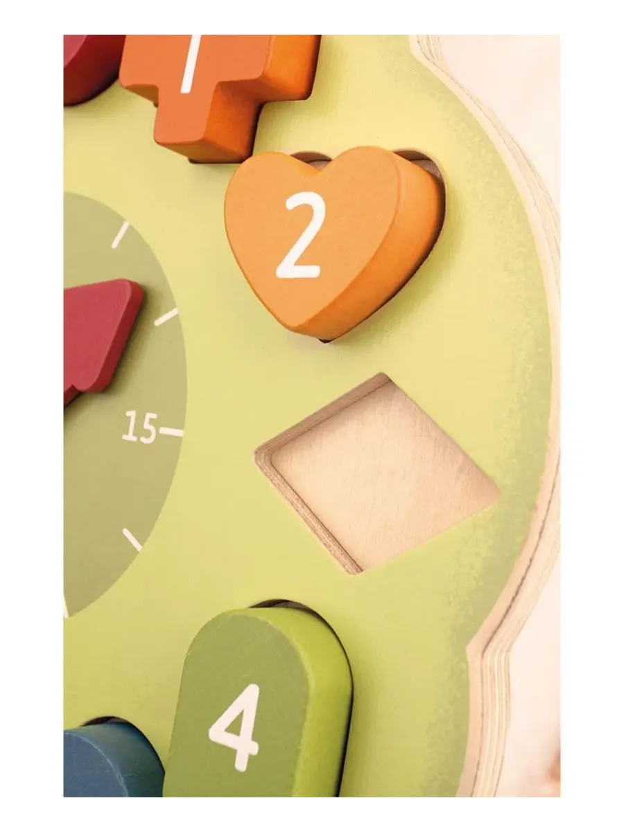 Развивающая игрушка сортер-часы Wonder Tree Shape Sorting Clock Bababoo and friends, Open — изображение 4 из 7