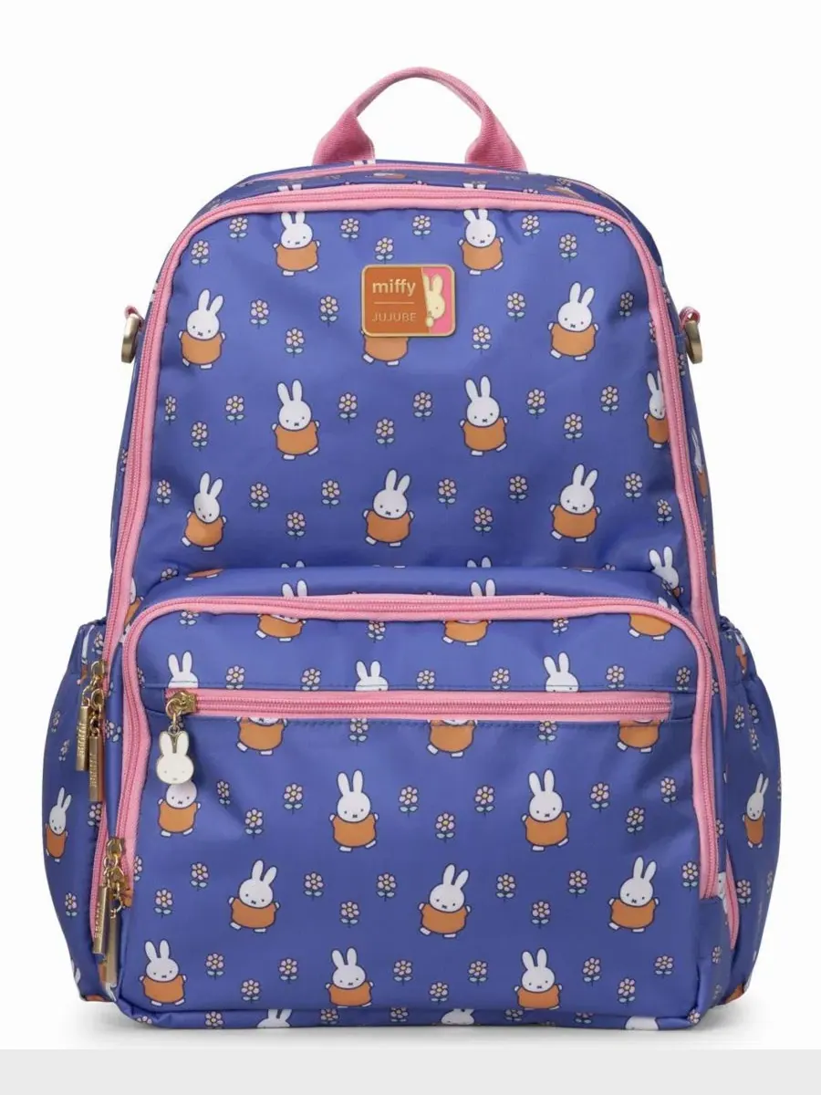 Рюкзак-подгузник с принтом Miffy Be Light in Flower Diaper JuJuBe, Flower Fields