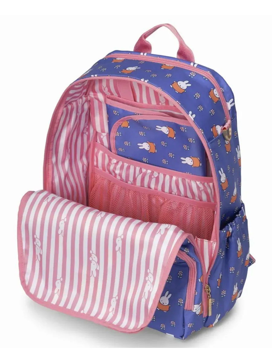 Рюкзак-подгузник с принтом Miffy Be Light in Flower Diaper JuJuBe, Flower Fields — изображение 4 из 7
