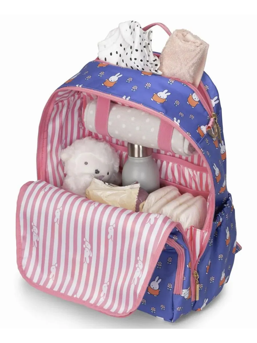 Рюкзак-подгузник с принтом Miffy Be Light in Flower Diaper JuJuBe, Flower Fields — изображение 5 из 7