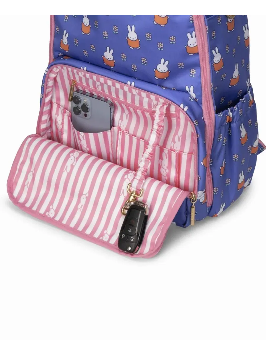 Рюкзак-подгузник с принтом Miffy Be Light in Flower Diaper JuJuBe, Flower Fields — изображение 6 из 7