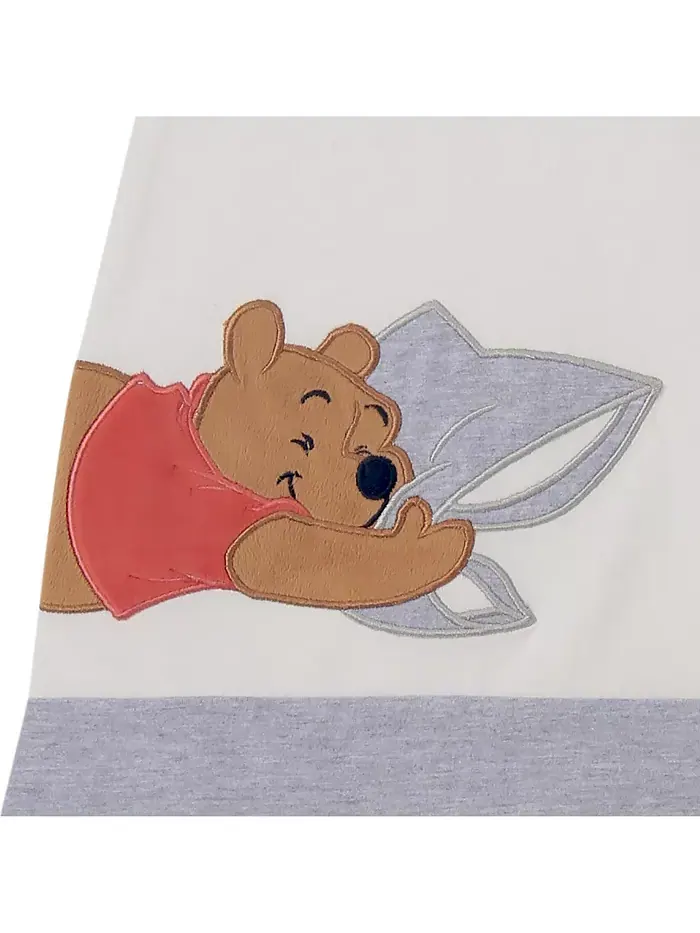 Детское одеяло Disney Винни Пух белое/серое с аппликацией из хлопка Lambs & Ivy — изображение 2 из 4